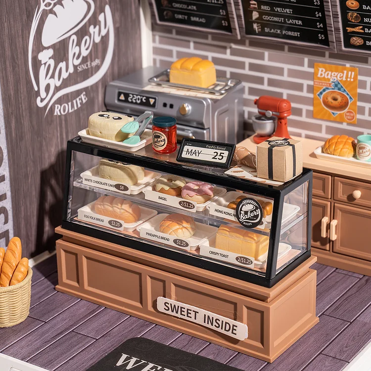 Golden Wheat Bakery Rolife Super Creator Series 3D DIY Dollhouse Kit (5)