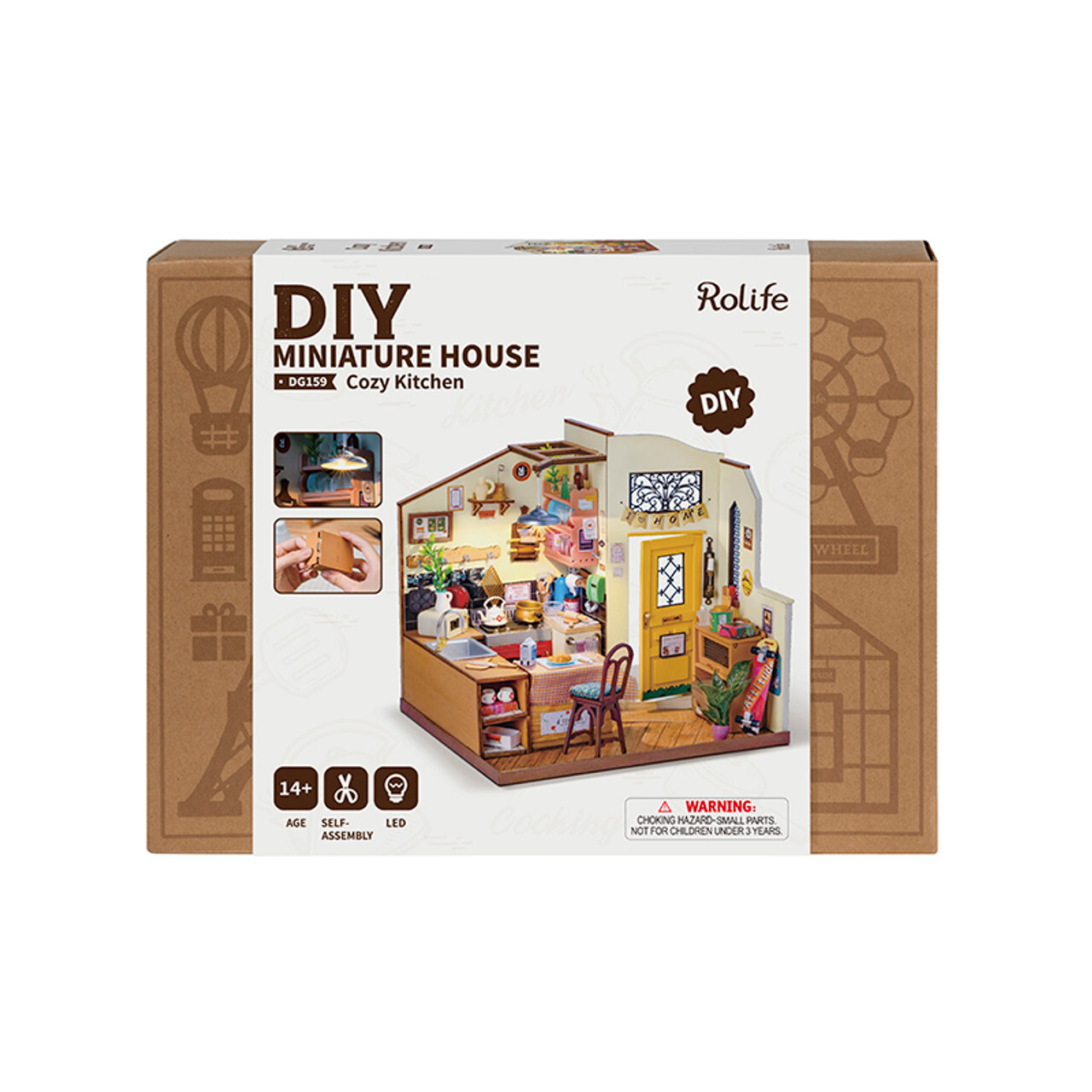 Homey Kitchen Rolife 3D DIY Miniature House Kit (2)