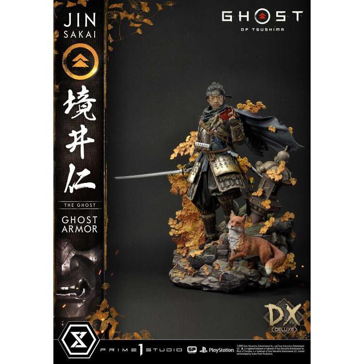 Jin Sakai (The Ghost Armor) Ghost of Tsushima Premium Masterline Deluxe 14 Scale Statue (17)