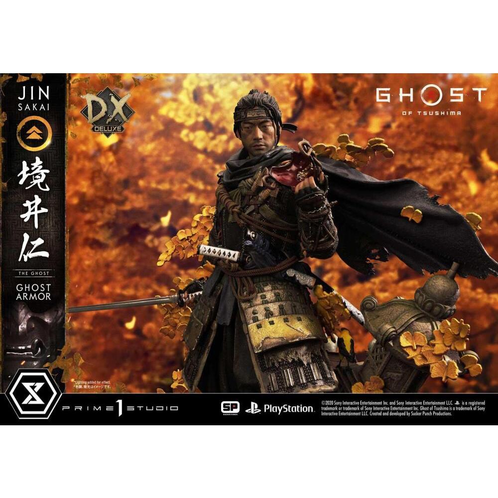 Jin Sakai (The Ghost Armor) Ghost of Tsushima Premium Masterline Deluxe 14 Scale Statue (20)