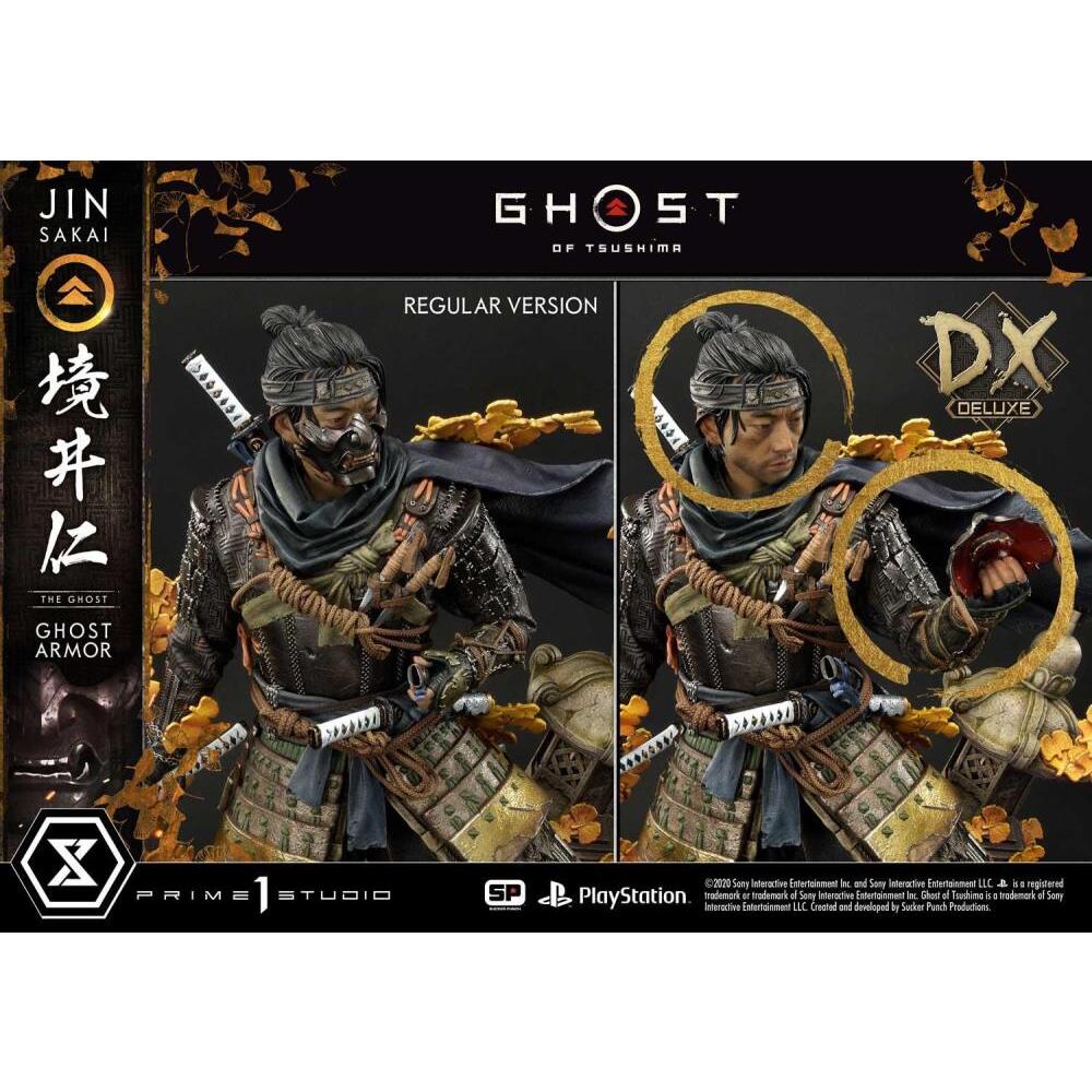Jin Sakai (The Ghost Armor) Ghost of Tsushima Premium Masterline Deluxe 14 Scale Statue (22)
