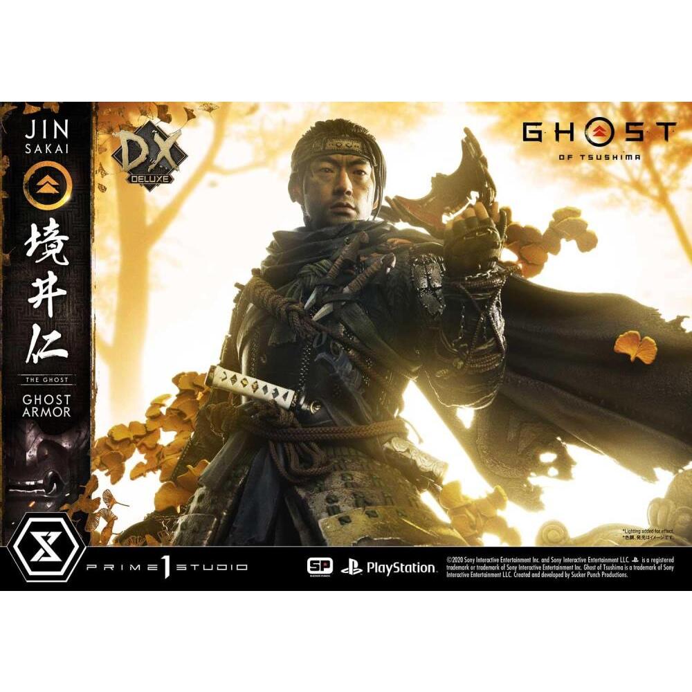 Jin Sakai (The Ghost Armor) Ghost of Tsushima Premium Masterline Deluxe 14 Scale Statue (26)