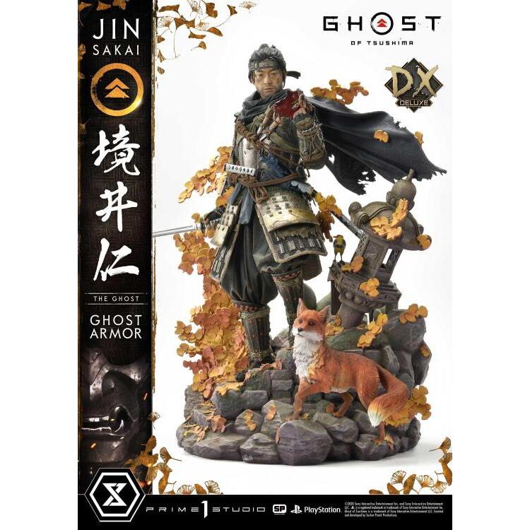 Jin Sakai (The Ghost Armor) Ghost of Tsushima Premium Masterline Deluxe 14 Scale Statue (8)