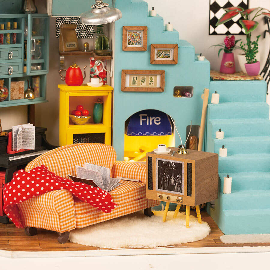 Joy’s Peninsula Living Room Rolife 3D DIY Miniature House (5)