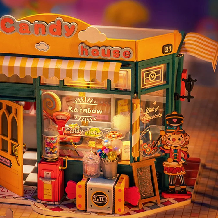 Rainbow Candy House Robolife 3D DIY Mystic Archive Series Miniature House Kit (2)