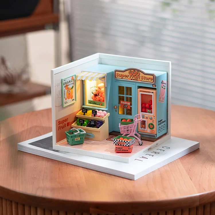 Super Fruit Store Rolife (Super Creator Series) 3D DIY Dollhouse Kit (3)