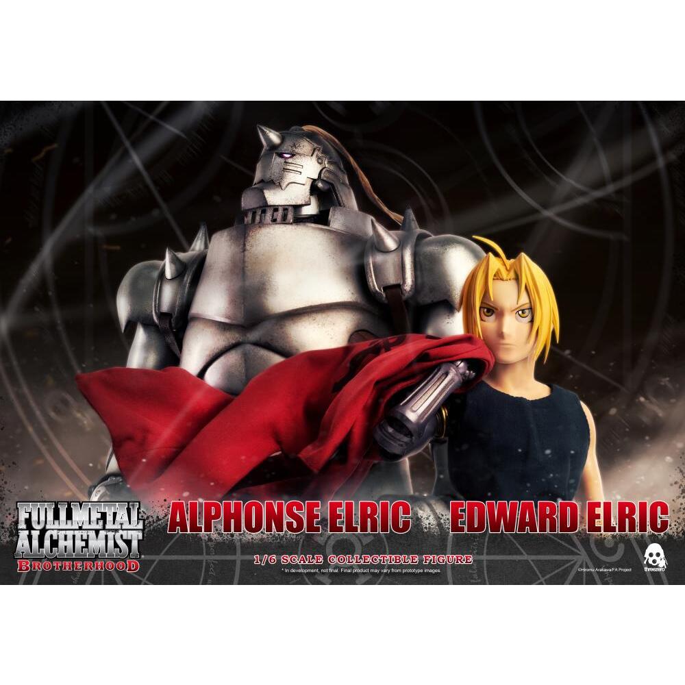 Alphonse & Edward Elric Fullmetal Alchemist Brotherhood FigZero 16 Scale Figure Set (29)