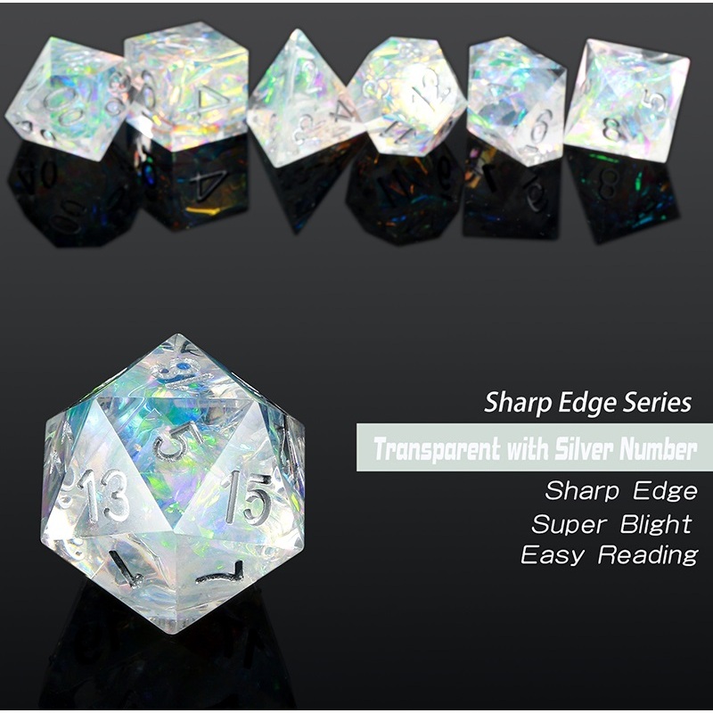 Arctic Sharp Edge 7-Piece Dice Set (2)