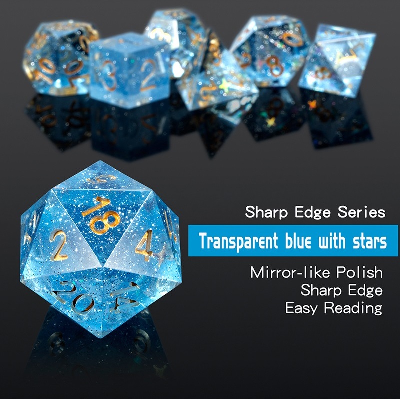Constellation Sharp Edge 7-Piece Dice Set (1)