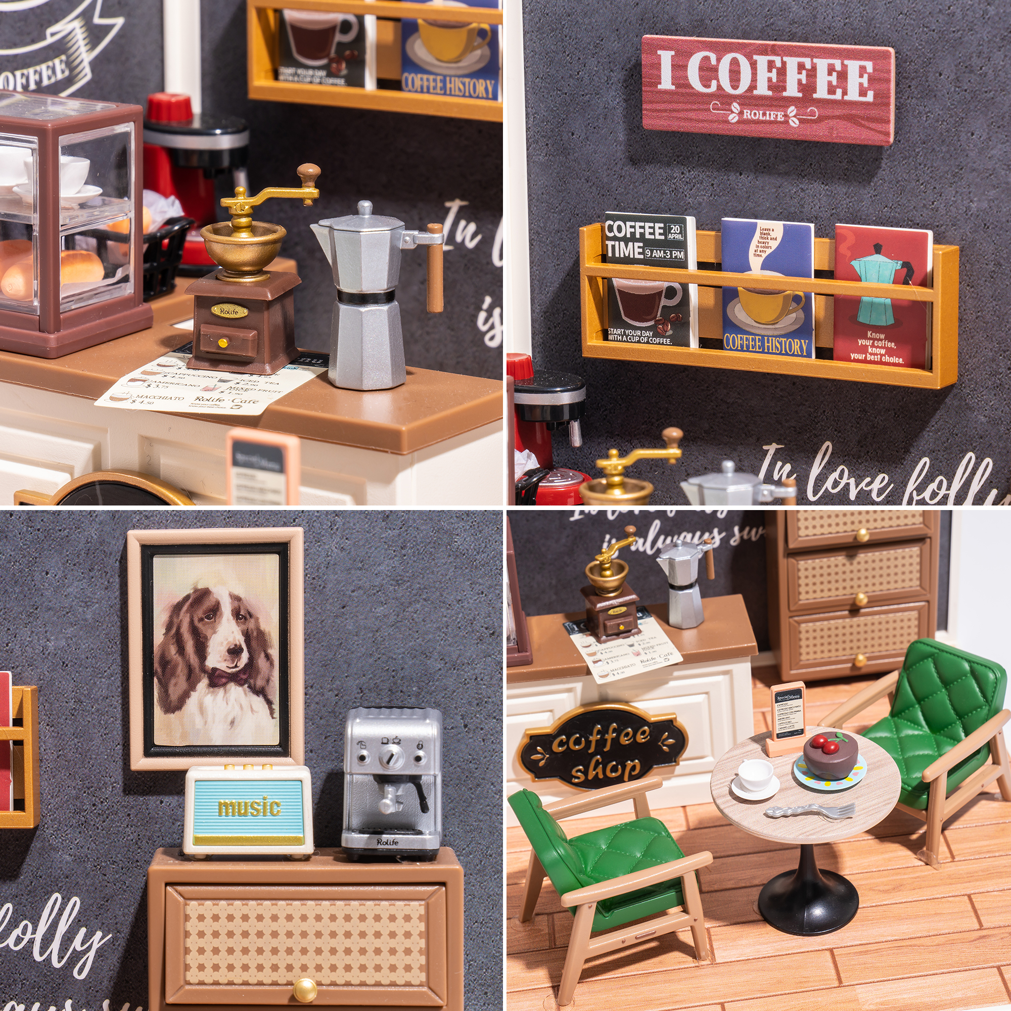 Daily Inspiration Cafe Rolife Super Creator Series 3D DIY Miniature Dollhouse Kit (2)
