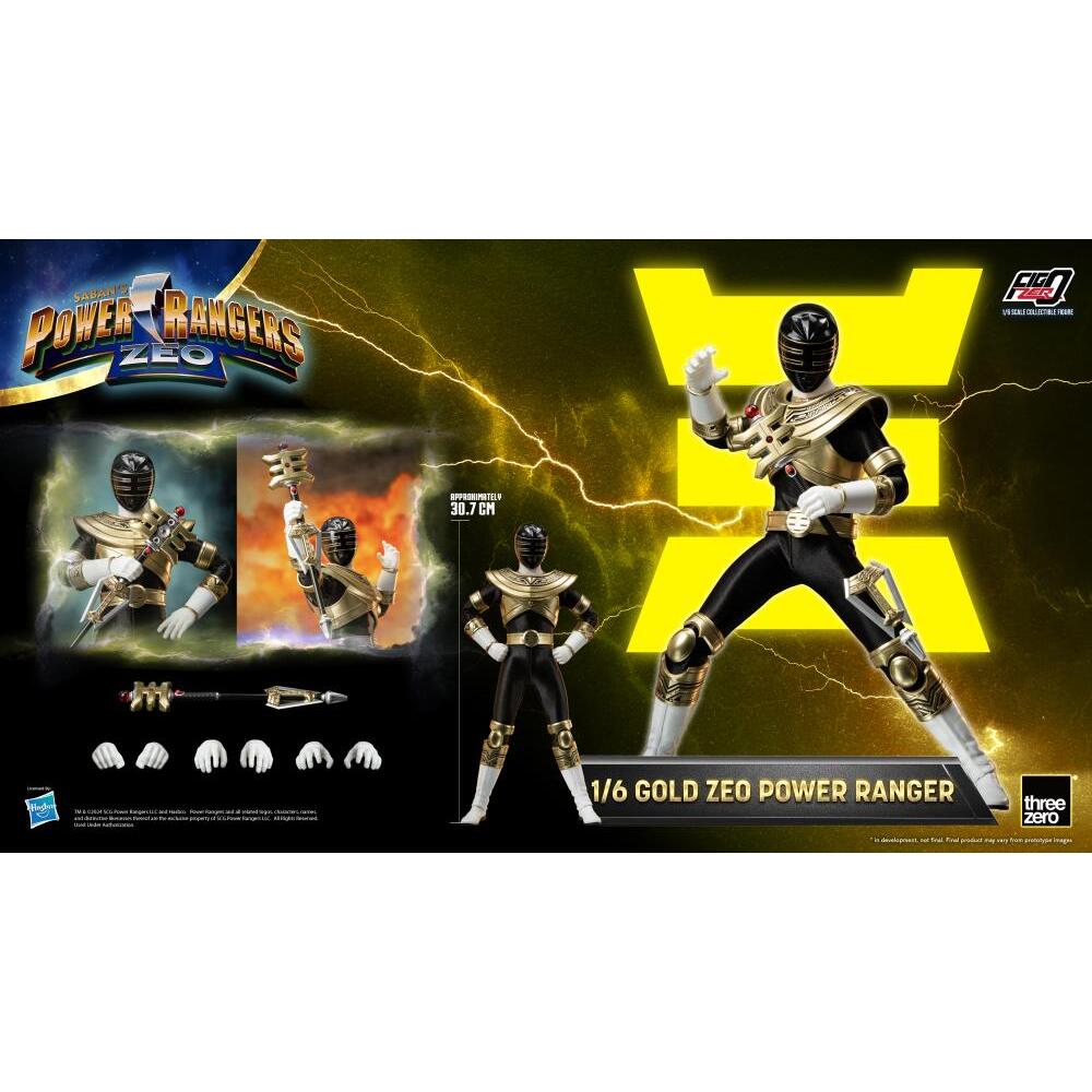 Gold Zeo Ranger Power Rangers Zeo FigZero 16 Scale Figure (11)