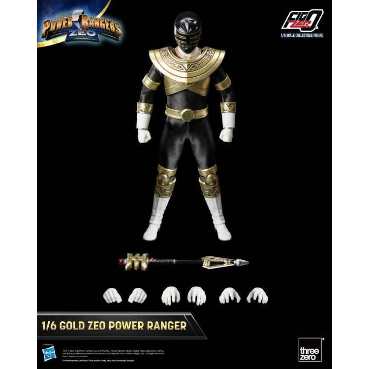 Gold Zeo Ranger Power Rangers Zeo FigZero 16 Scale Figure (13)