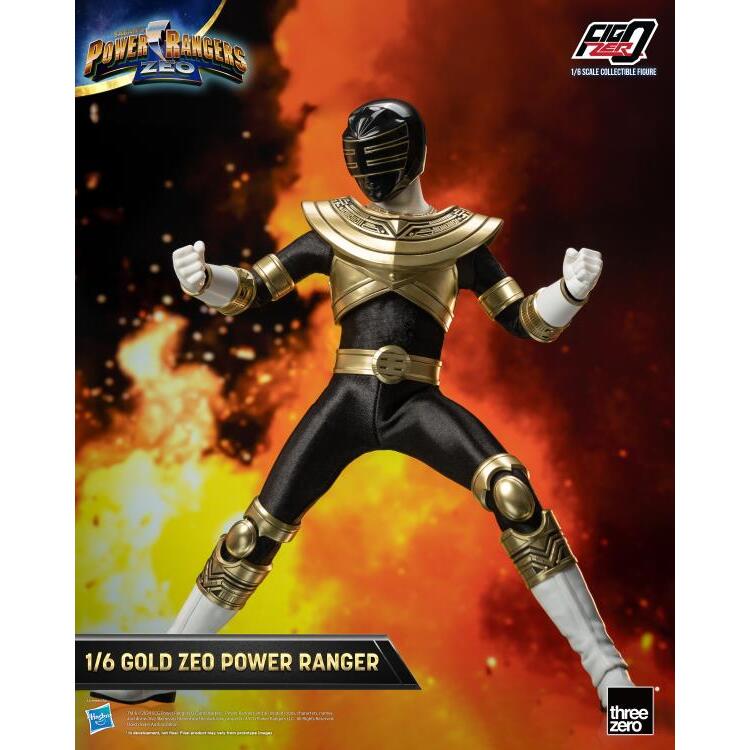 Gold Zeo Ranger Power Rangers Zeo FigZero 16 Scale Figure (2)