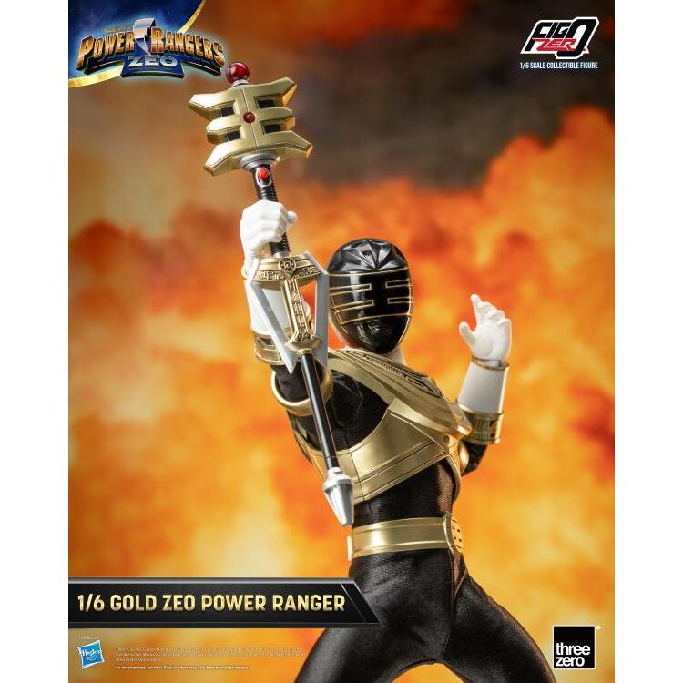 Gold Zeo Ranger Power Rangers Zeo FigZero 16 Scale Figure (3)