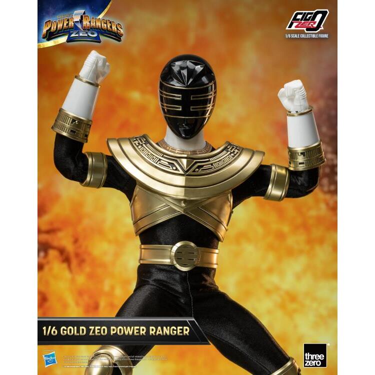 Gold Zeo Ranger Power Rangers Zeo FigZero 16 Scale Figure (5)