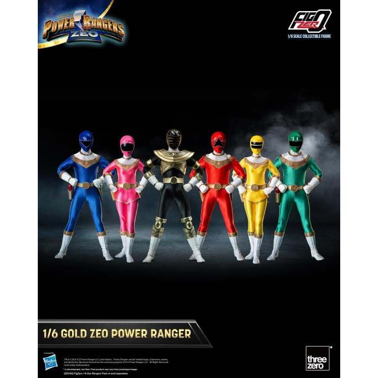 Gold Zeo Ranger Power Rangers Zeo FigZero 16 Scale Figure (6)