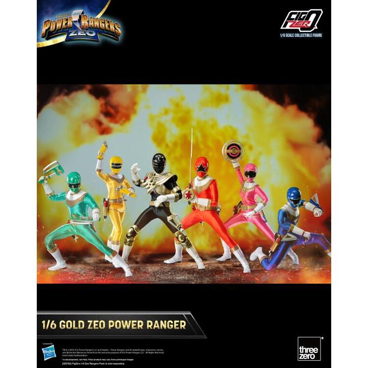 Gold Zeo Ranger Power Rangers Zeo FigZero 16 Scale Figure (7)