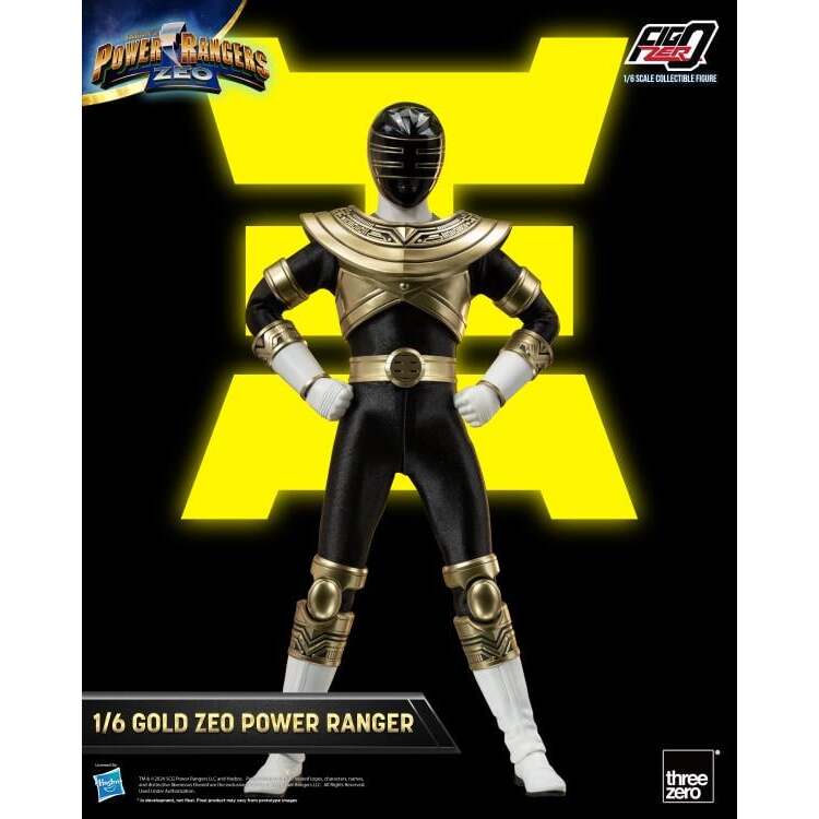 Gold Zeo Ranger Power Rangers Zeo FigZero 16 Scale Figure (9)