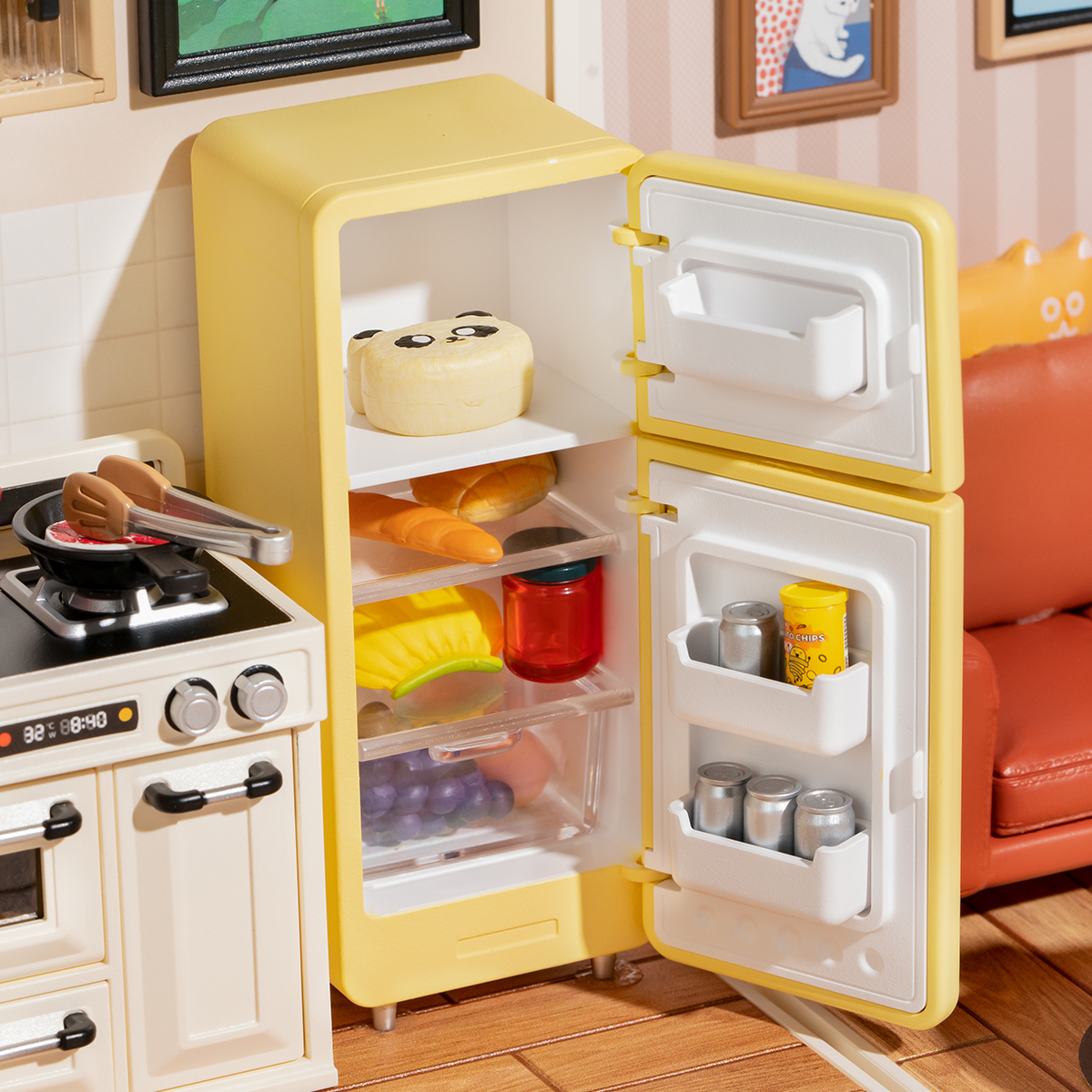 Happy Meals Kitchen Rolife (Super Creator Series) 3D DIY Miniature House Kit (3)