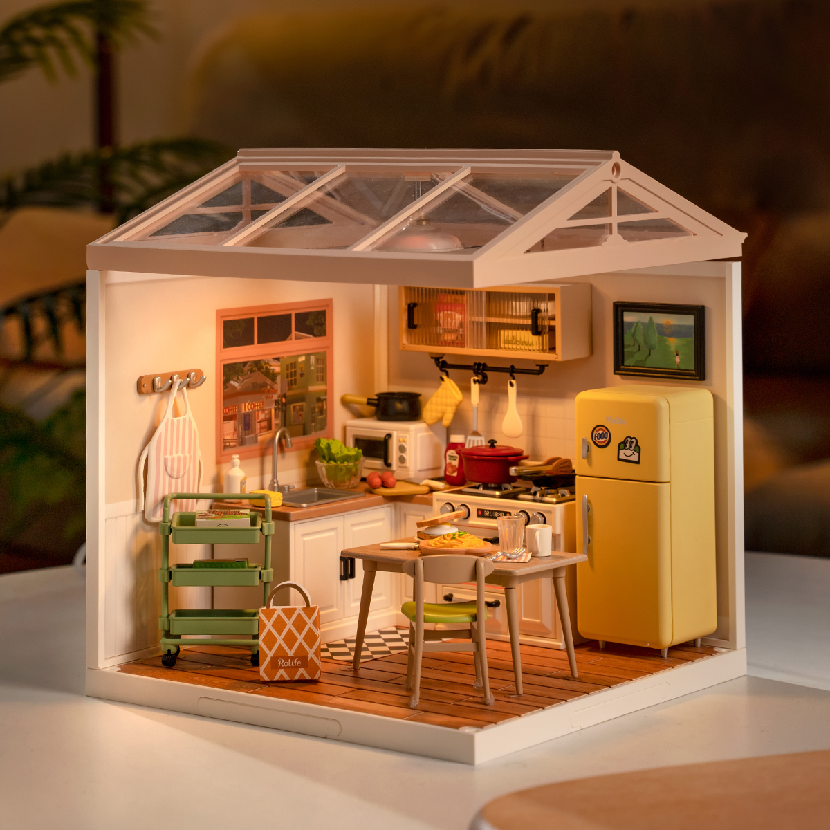 Happy Meals Kitchen Rolife (Super Creator Series) 3D DIY Miniature House Kit (4)