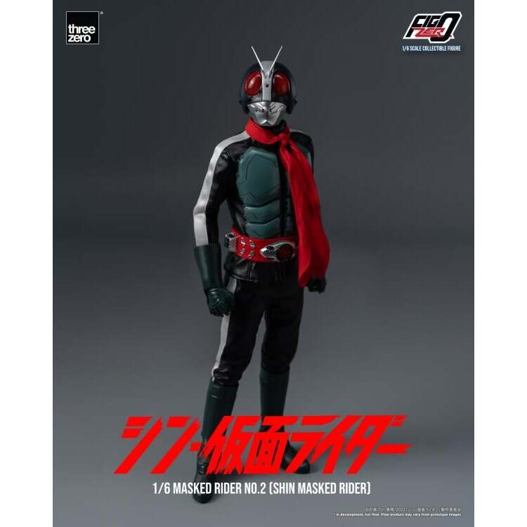 Masked Rider No. 2 Shin Kamen Rider 16 Scale FigZero Figure (5)