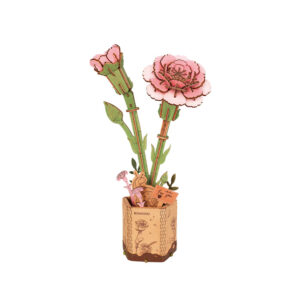Pink Carnation “Rolife” DIY 3D Wooden Puzzle Kit