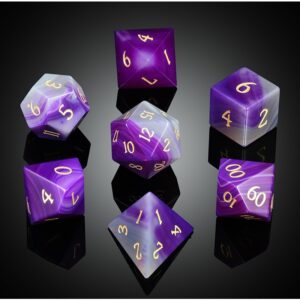 Purple Agate Gemstone 7-Piece Set