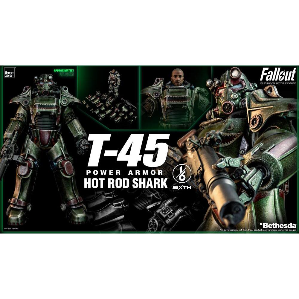 T-45 (Hot Rod Shark) Fallout Power Armor 16 Scale Figure (1)