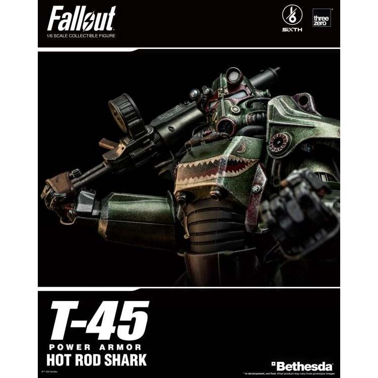 T-45 (Hot Rod Shark) Fallout Power Armor 16 Scale Figure (12)