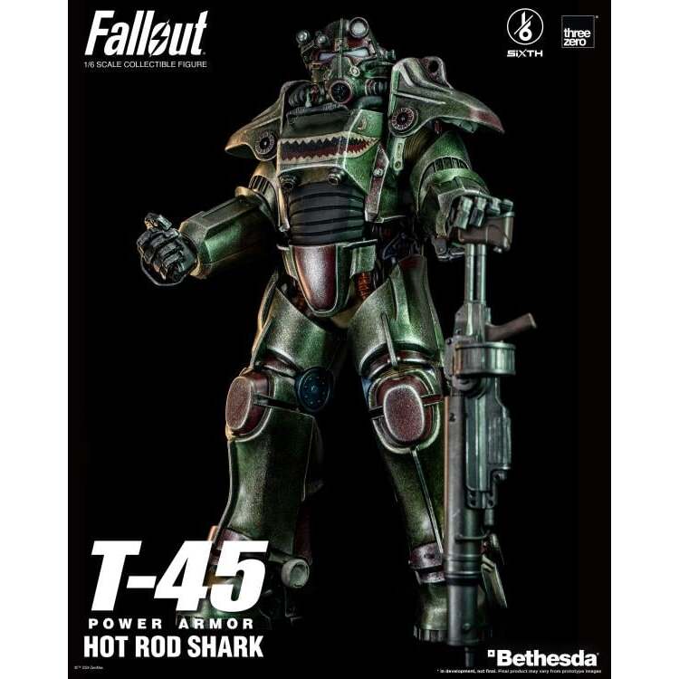 T-45 (Hot Rod Shark) Fallout Power Armor 16 Scale Figure (14)