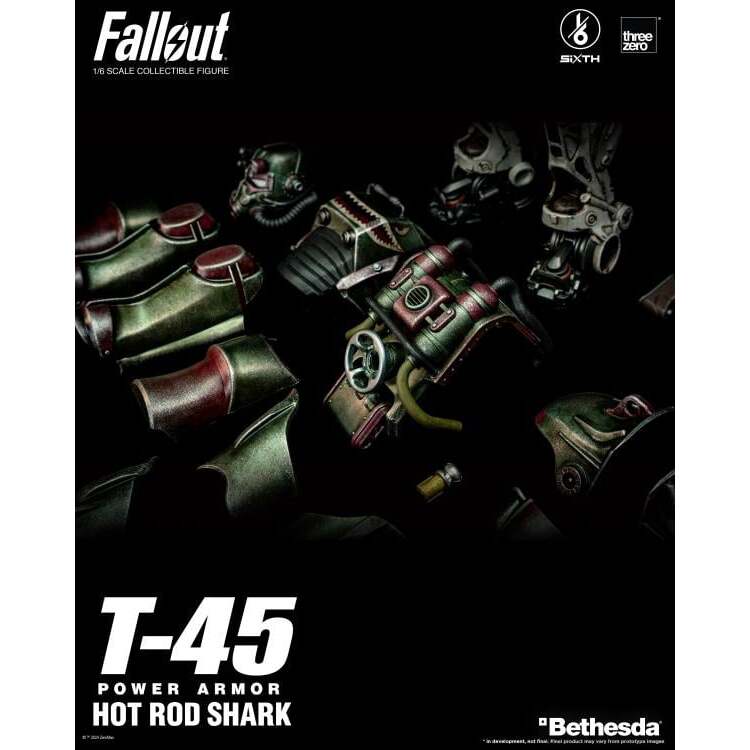 T-45 (Hot Rod Shark) Fallout Power Armor 16 Scale Figure (17)
