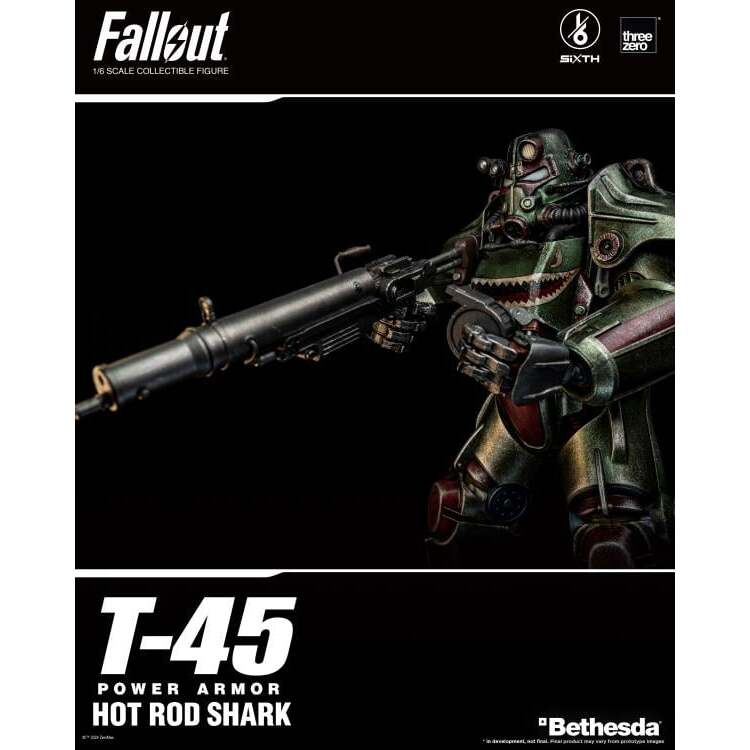 T-45 (Hot Rod Shark) Fallout Power Armor 16 Scale Figure (2)