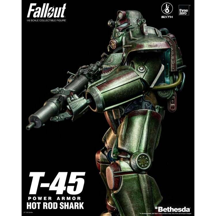 T-45 (Hot Rod Shark) Fallout Power Armor 16 Scale Figure (3)