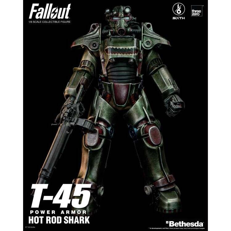 T-45 (Hot Rod Shark) Fallout Power Armor 16 Scale Figure (4)