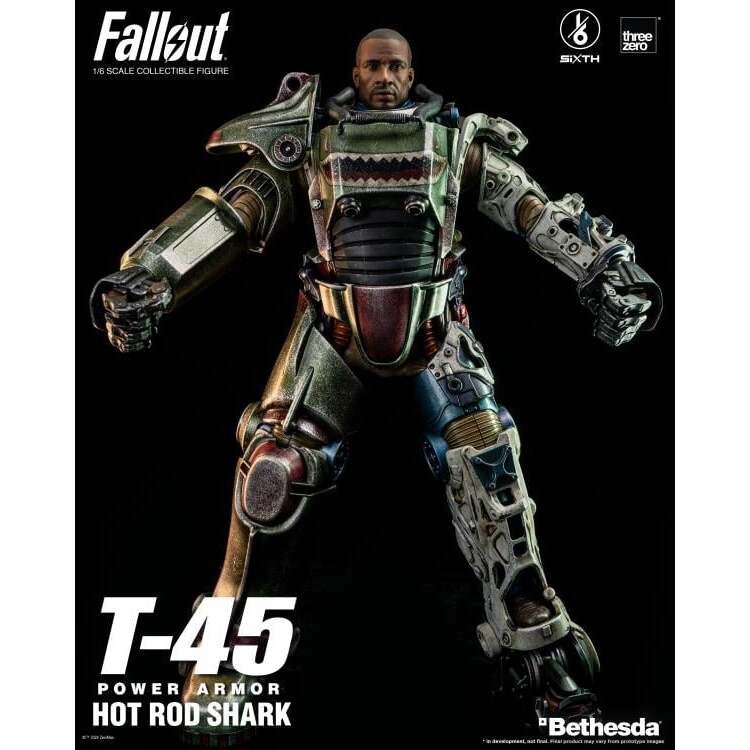 T-45 (Hot Rod Shark) Fallout Power Armor 16 Scale Figure (6)