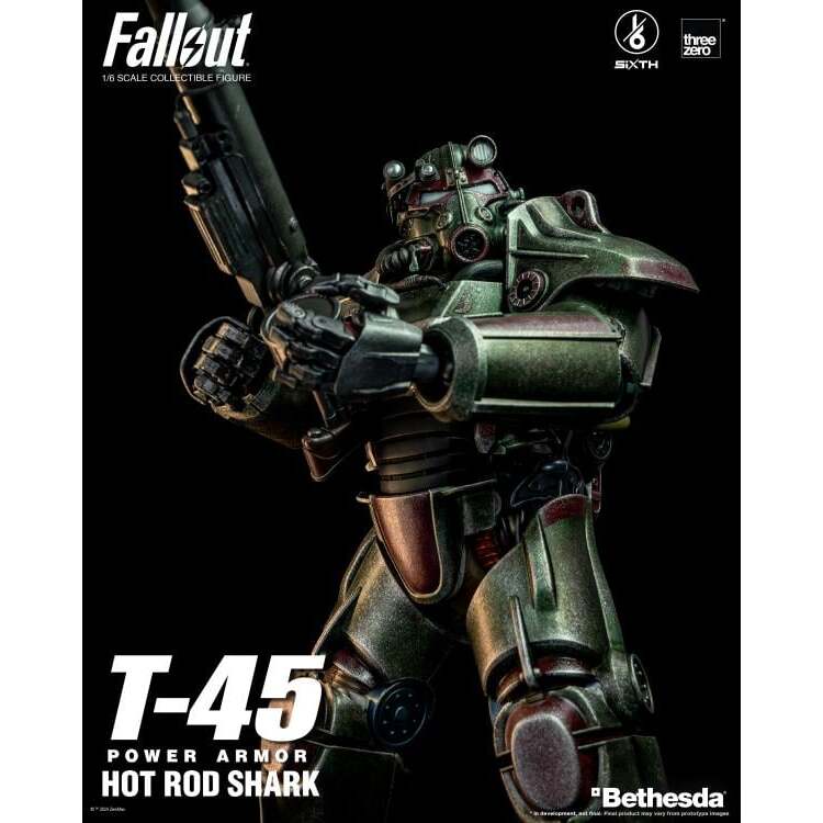 T-45 (Hot Rod Shark) Fallout Power Armor 16 Scale Figure (7)
