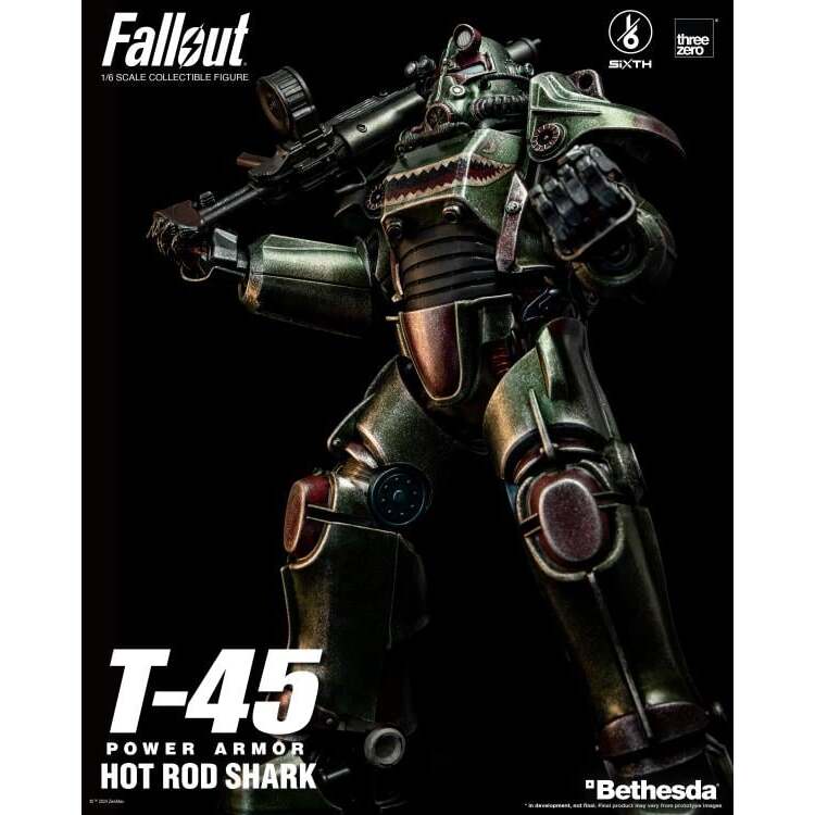T-45 (Hot Rod Shark) Fallout Power Armor 16 Scale Figure (8)