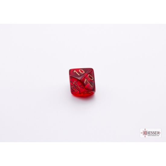 Translucent Crimson 8-Piece Dice Set (1)