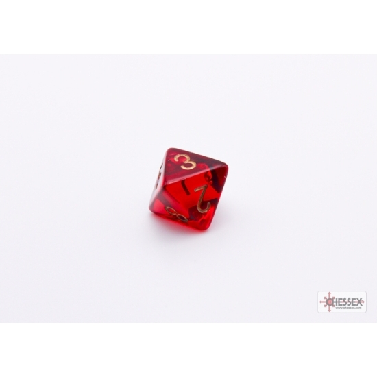 Translucent Crimson 8-Piece Dice Set (3)
