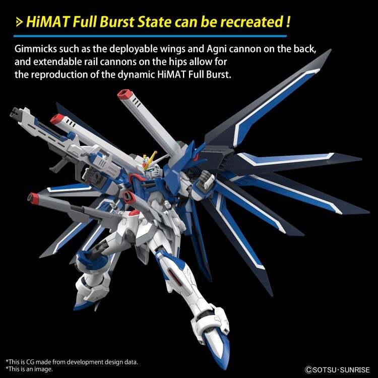 Rising Freedom Gundam Mobile Suit Gundam SEED Freedom HGGS 1144 Scale Model Kit (8)
