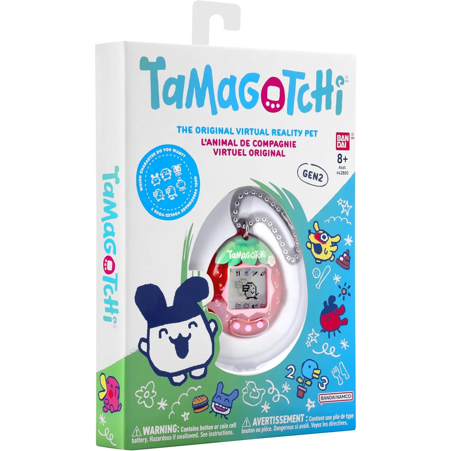 Fresh Strawberry Tamagotchi Generation 2 Virtual Pet (2) Fresh Strawberry Tamagotchi Generation 2 Virtual Pet (2)